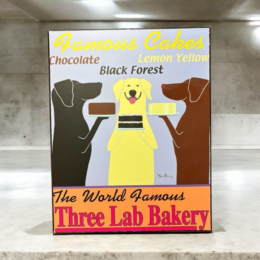 Three Lab Bakery by Ken Bailey Picture with Hook